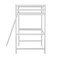Flash Furniture White Twin Loft Bed Frame with Desk and Ladder MH-LBD5-WH-T-GG - alternate 2